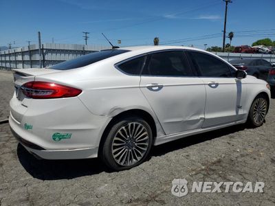 Trzecie zdjęcie samochodu z tyłu: 2017 FORD FUSION TITANIUM PHEV VIN:3FA6P0SU2HR207206 - miniatura