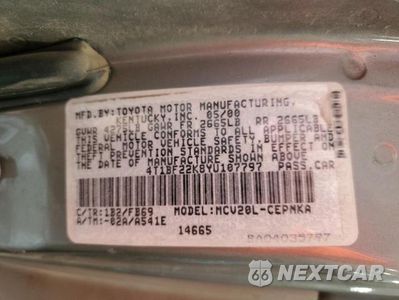 Zdjęcie 12 z 12 samochodu: 2000 TOYOTA CAMRY VIN:4T1BF22K8YU107797 - miniatura
