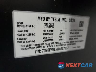 Zdjęcie 13 z 13 samochodu: 2024 TESLA CYBERTRUCK VIN:7G2CEHEE7RA027867 - miniatura