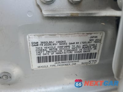 Zdjęcie 12 z 14 samochodu: 2003 MITSUBISHI LANCER OZ RALLY VIN:JA3AJ86E03U065445 - miniatura