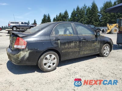 Trzecie zdjęcie samochodu z tyłu: 2009 KIA SPECTRA EX VIN:KNAFE222995667538 - miniatura