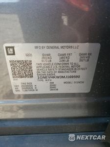 Zdjęcie 12 z 13 samochodu: 2021 CHEVROLET TRAVERSE LT VIN:1GNEVHKW3MJ169590 - miniatura