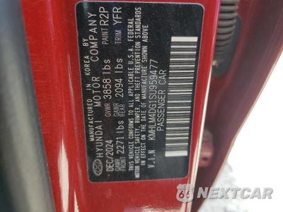 Zdjęcie 12 z 12 samochodu: 2025 HYUNDAI ELANTRA SEL SPORT VIN:KMHLM4DG1SU959477 - miniatura