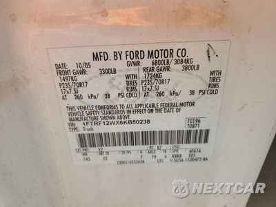 Zdjęcie 12 z 14 samochodu: 2006 FORD F150 VIN:1FTRF12WX6KB50238 - miniatura