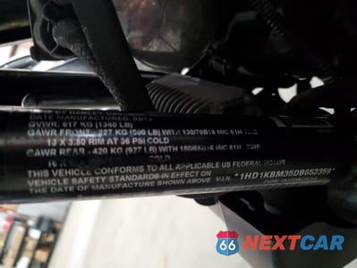 Zdjęcie 9 z 9 samochodu: 2013 HARLEY-DAVIDSON FLHX STREET GLIDE VIN:1HD1KBM35DB652359 - miniatura