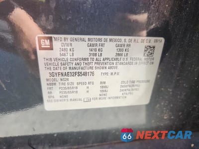 Zdjęcie 12 z 12 samochodu: 2015 CADILLAC SRX VIN:3GYFNAE32FS548176 - miniatura