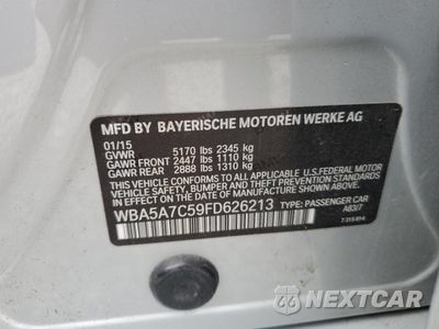 Zdjęcie 12 z 13 samochodu: 2015 BMW 528 XI VIN:WBA5A7C59FD626213 - miniatura