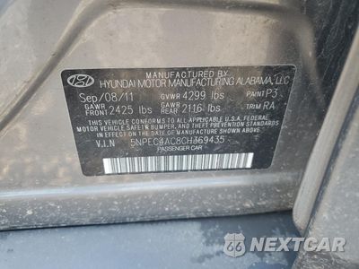 Zdjęcie 12 z 12 samochodu: 2012 HYUNDAI SONATA SE VIN:5NPEC4AC8CH369435 - miniatura