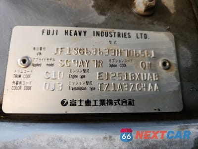 Zdjęcie 13 z 13 samochodu: 2003 SUBARU FORESTER 2.5X VIN:JF1SG63633H706561 - miniatura