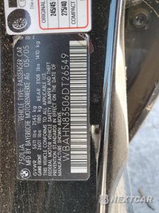 Zdjęcie 12 z 12 samochodu: 2006 BMW 750 LI VIN:WBAHN83506DT26549 - miniatura
