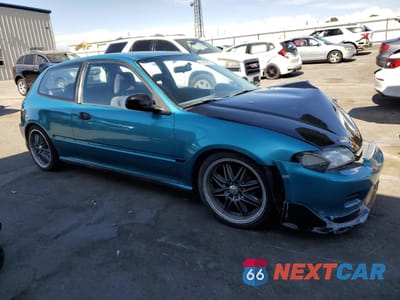 Czwarte zdjęcie samochodu z boku: 1993 HONDA CIVIC DX VIN:2HGEH2362PH515521 - miniatura