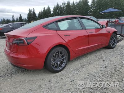 Trzecie zdjęcie samochodu z tyłu: 2023 TESLA MODEL 3 VIN:5YJ3E1EA6PF592635 - miniatura