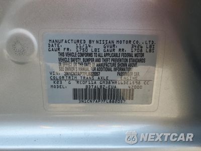 Zdjęcie 12 z 12 samochodu: 2015 NISSAN VERSA S VIN:3N1CN7AP7FL882057 - miniatura