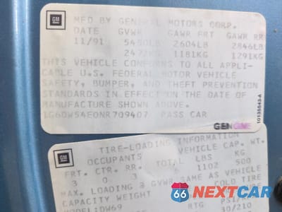 Zdjęcie 12 z 12 samochodu: 1992 CADILLAC BROUGHAM VIN:1G6DW54E0NR709407 - miniatura