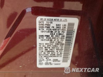 Zdjęcie 13 z 15 samochodu: 2006 NISSAN MURANO SL VIN:JN8AZ08W36W506130 - miniatura