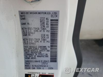 Zdjęcie 12 z 13 samochodu: 2024 NISSAN FRONTIER S VIN:1N6ED1CL6RN631841 - miniatura