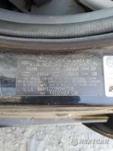 Zdjęcie 12 z 12 samochodu: 2009 KIA SPECTRA EX VIN:KNAFE222995667538 - miniatura