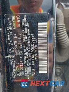 Zdjęcie 12 z 12 samochodu: 2017 GENESIS G80 BASE VIN:KMHGN4JE0HU209224 - miniatura