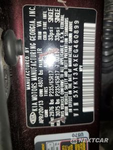 Zdjęcie 13 z 13 samochodu: 2014 KIA SORENTO LX VIN:5XYKT3A6XEG460899 - miniatura