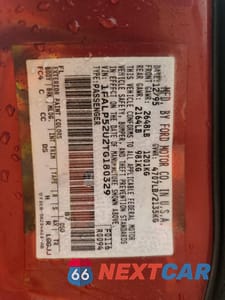 Zdjęcie 12 z 12 samochodu: 1996 FORD TAURUS GL VIN:1FALP52U2TG180329 - miniatura