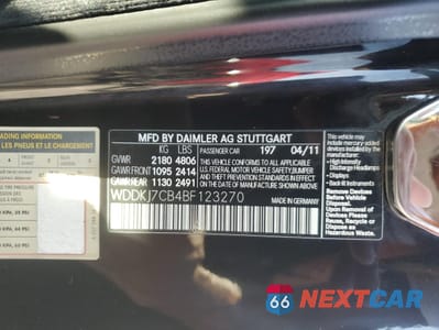 Zdjęcie 12 z 12 samochodu: 2011 MERCEDES-BENZ E 550 VIN:WDDKJ7CB4BF123270 - miniatura