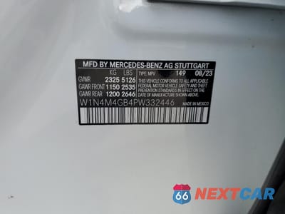 Zdjęcie 13 z 13 samochodu: 2023 MERCEDES-BENZ GLB 250 VIN:W1N4M4GB4PW332446 - miniatura