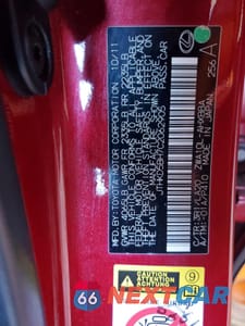 Zdjęcie 12 z 12 samochodu: 2012 LEXUS CT 200 VIN:JTHKD5BH7C2062905 - miniatura