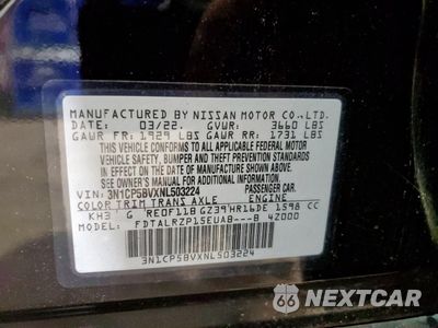 Zdjęcie 13 z 14 samochodu: 2022 NISSAN KICKS S VIN:3N1CP5BVXNL503224 - miniatura