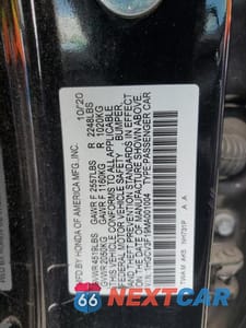 Zdjęcie 12 z 12 samochodu: 2021 HONDA ACCORD HYBRID VIN:1HGCV3F19MA001004 - miniatura