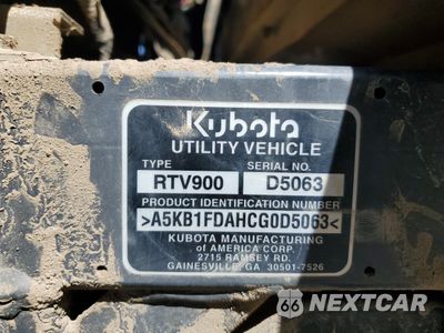 Zdjęcie 10 z 11 samochodu: 2013 KUBOTA RTV X900 VIN:A5KB1FDAHCG0D5063 - miniatura