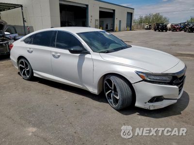 Czwarte zdjęcie samochodu z boku: 2022 HONDA ACCORD SPORT VIN:1HGCV1F36NA048403 - miniatura