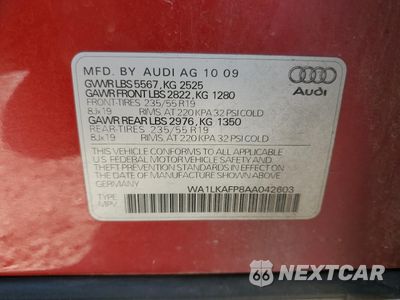 Zdjęcie 13 z 15 samochodu: 2010 AUDI Q5 PREMIUM PLUS VIN:WA1LKAFP8AA042603 - miniatura
