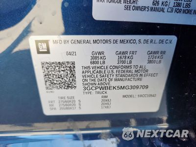 Zdjęcie 13 z 16 samochodu: 2021 CHEVROLET SILVERADO C1500 CUSTOM VIN:3GCPWBEK5MG309709 - miniatura