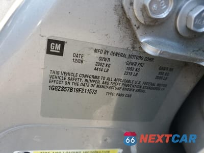 Zdjęcie 12 z 12 samochodu: 2009 SATURN AURA XE VIN:1G8ZS57B19F211573 - miniatura
