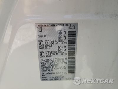 Zdjęcie 13 z 15 samochodu: 2015 NISSAN PATHFINDER S VIN:5N1AR2MN2FC605300 - miniatura