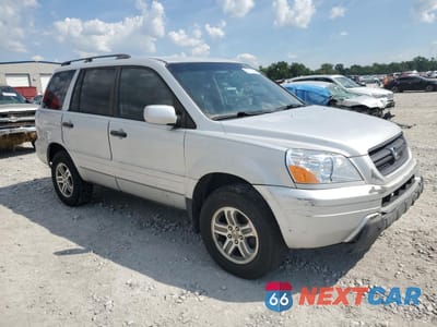 Czwarte zdjęcie samochodu z boku: 2004 HONDA PILOT EX VIN:2HKYF18434H541437 - miniatura