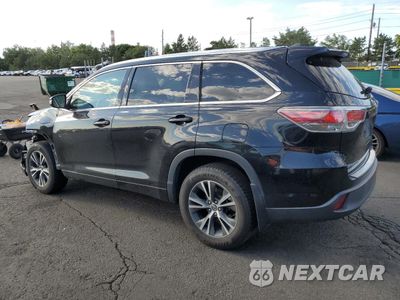 Drugie zdjęcie samochodu z przodu: 2016 TOYOTA HIGHLANDER XLE VIN:5TDJKRFH6GS331009 - miniatura