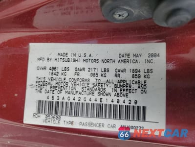 Zdjęcie 12 z 14 samochodu: 2004 DODGE STRATUS SXT VIN:4B3AG42G44E140420 - miniatura