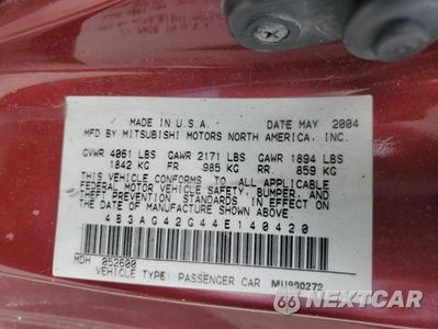 Zdjęcie 12 z 14 samochodu: 2004 DODGE STRATUS SXT VIN:4B3AG42G44E140420 - miniatura