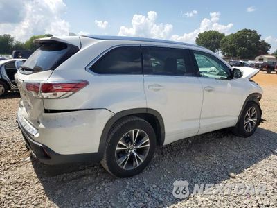 Trzecie zdjęcie samochodu z tyłu: 2016 TOYOTA HIGHLANDER XLE VIN:5TDKKRFH8GS503982 - miniatura