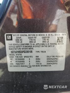 Zdjęcie 12 z 14 samochodu: 2015 GMC SIERRA K1500 SLT VIN:3GTU2VEC6FG336106 - miniatura