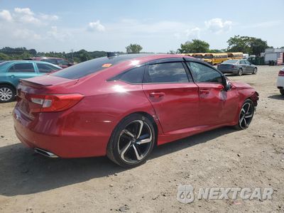 Trzecie zdjęcie samochodu z tyłu: 2018 HONDA ACCORD SPORT VIN:1HGCV1F32JA160108 - miniatura