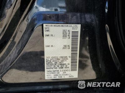 Zdjęcie 12 z 12 samochodu: 2017 NISSAN ALTIMA 2.5 VIN:1N4AL3AP7HC229901 - miniatura