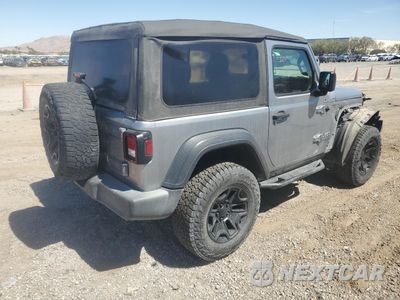 Trzecie zdjęcie samochodu z tyłu: 2018 JEEP WRANGLER SPORT VIN:1C4GJXAN4JW296332 - miniatura
