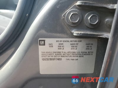 Zdjęcie 12 z 12 samochodu: 2009 SATURN AURA XE VIN:1G8ZS57BX9F174653 - miniatura
