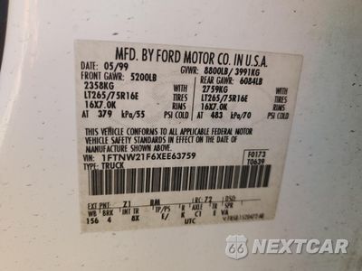 Zdjęcie 12 z 14 samochodu: 1999 FORD F250 SUPER DUTY VIN:1FTNW21F6XEE63759 - miniatura