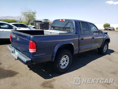 Trzecie zdjęcie samochodu z tyłu: 2002 DODGE DAKOTA QUAD SPORT VIN:1B7HG38N52S687497 - miniatura