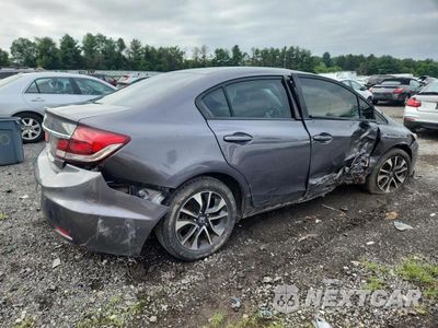 Trzecie zdjęcie samochodu z tyłu: 2015 HONDA CIVIC EX VIN:19XFB2F8XFE206682 - miniatura