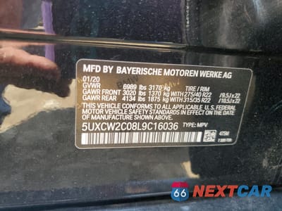 Zdjęcie 13 z 14 samochodu: 2020 BMW X7 XDRIVE40I VIN:5UXCW2C08L9C16036 - miniatura