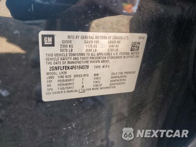 Zdjęcie 14 z 14 samochodu: 2015 CHEVROLET EQUINOX LT VIN:2GNFLFEK4F6184378 - miniatura